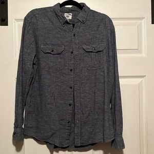 Old Navy men’s long sleeved blue button up shirt xl